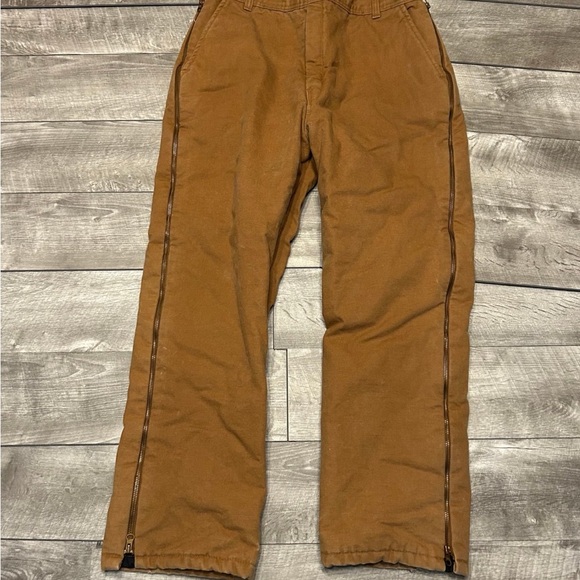 Walls Insulated Duck Cotton Brown Work Hunting Outdoors Mens Size XL Waist 40-42